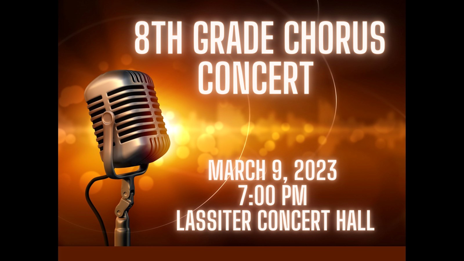 8th grade chorus concert